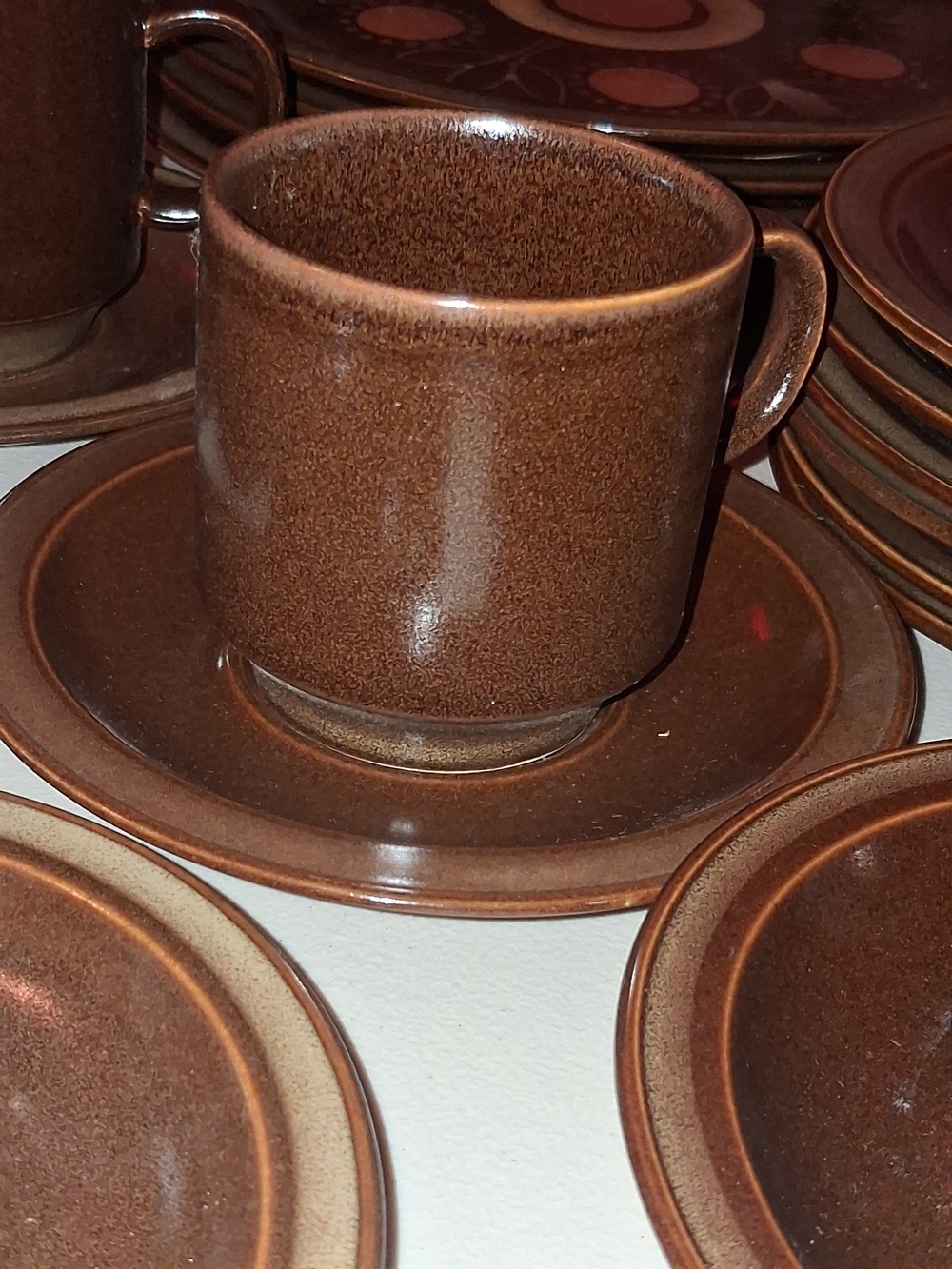 Georges Briard "Aztec" Pattern Cups & Saucers – Replacement Pieces
